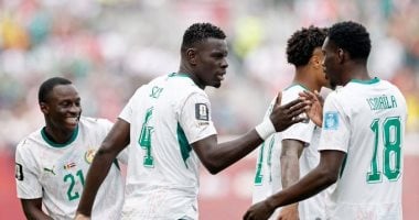 إليمان ندياي يسجل الهدف الخامس للسنغال في مباراة العراق بكأس العالم