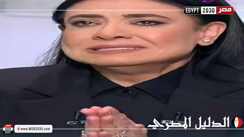 نشوى مصطفى تبكي على الهواء في أول ظهور تلفزيوني بعد وفاة زوجها