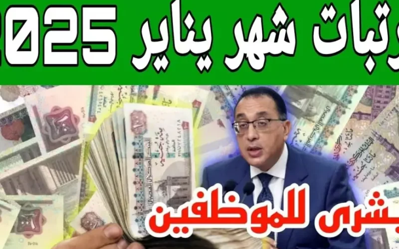 وزارة المالية.. موعد صرف مرتبات شهر يناير 2025 لجميع الموظفين بالقطاع العام والخاص